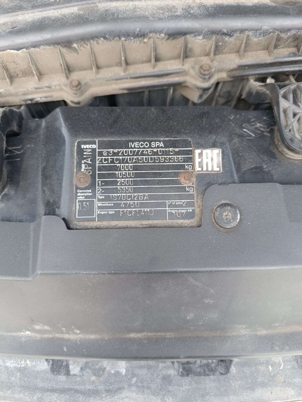 СПЕЦМОБИЛЬ-НН 2818* на шасси IVECO DAILY 4x2 Бортовой (Евроборт) (кат. C) 2017 г. - фото 8